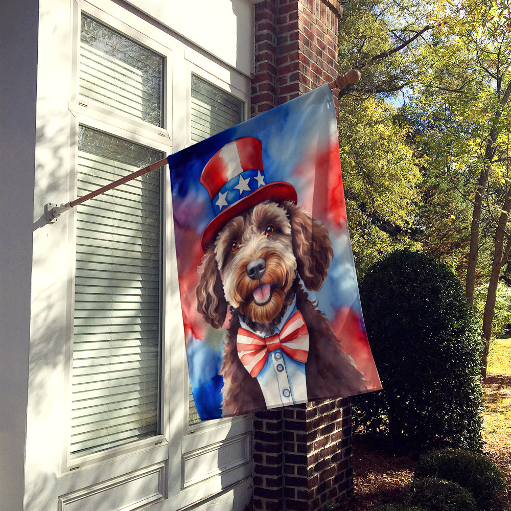 Buy this Labradoodle Patriotic American House Flag