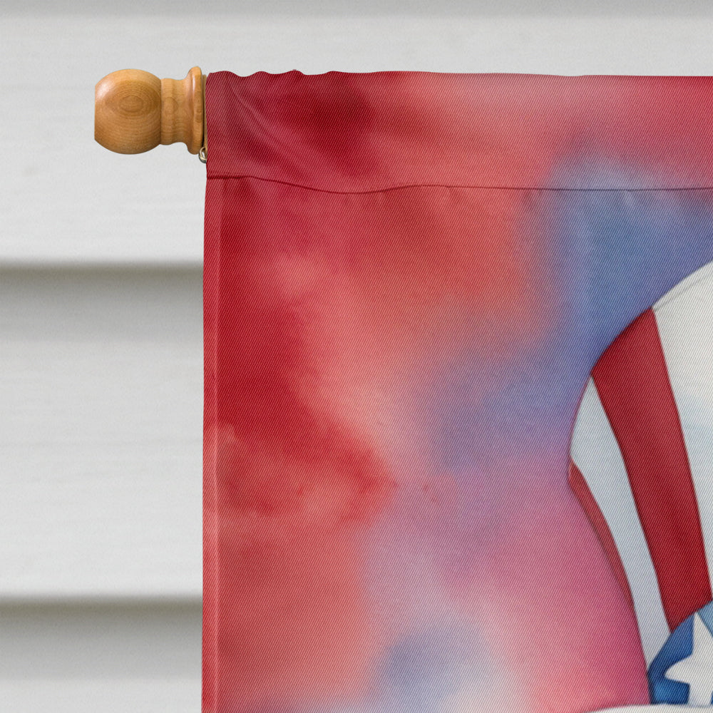 Labradoodle Patriotic American House Flag