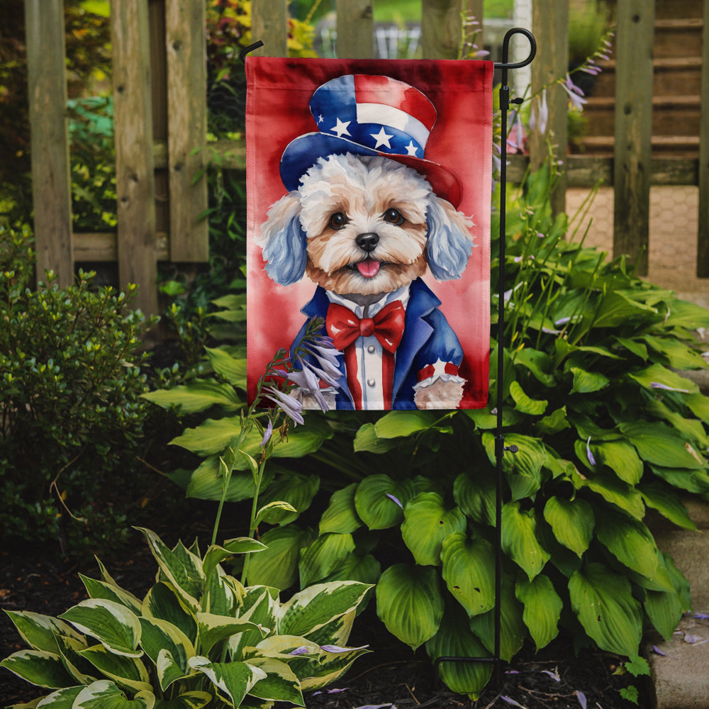 Buy this Maltipoo Patriotic American Garden Flag