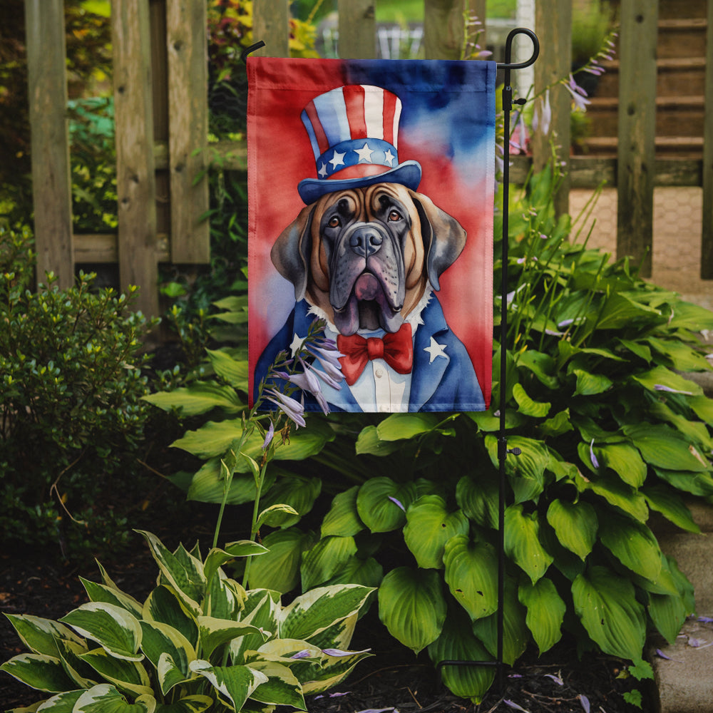 Mastiff Patriotic American Garden Flag