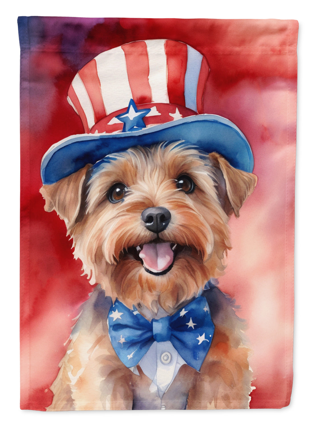 Buy this Norfolk Terrier Patriotic American House Flag