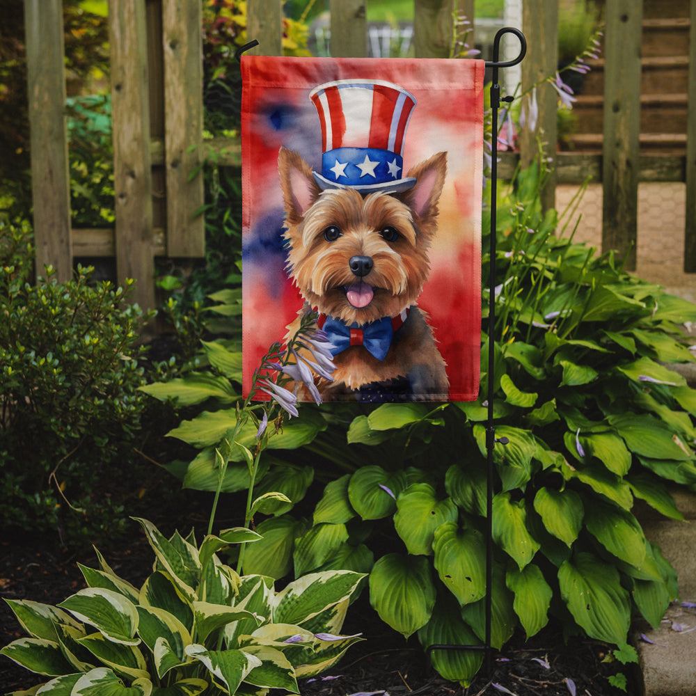 Norwich Terrier Patriotic American Garden Flag