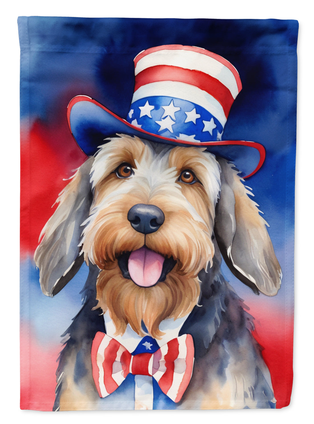 Buy this Otterhound Patriotic American House Flag