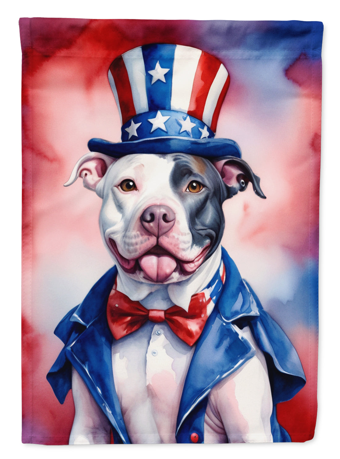 Buy this Pit Bull Terrier Patriotic American House Flag