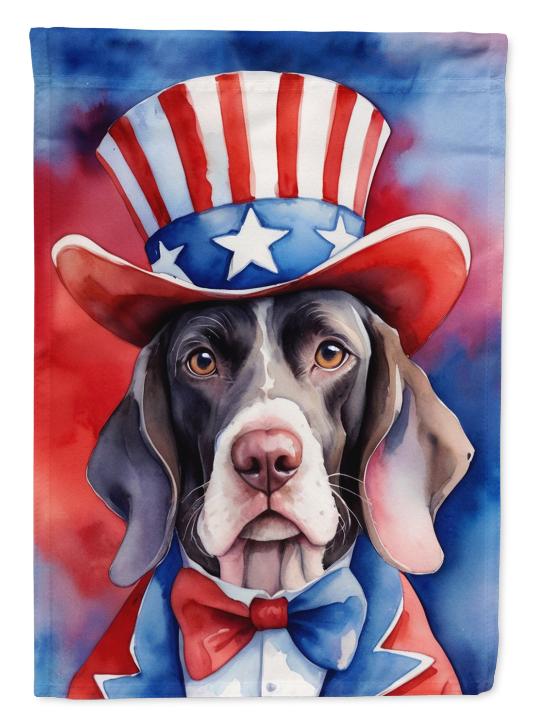 Buy this Pointer Patriotic American House Flag