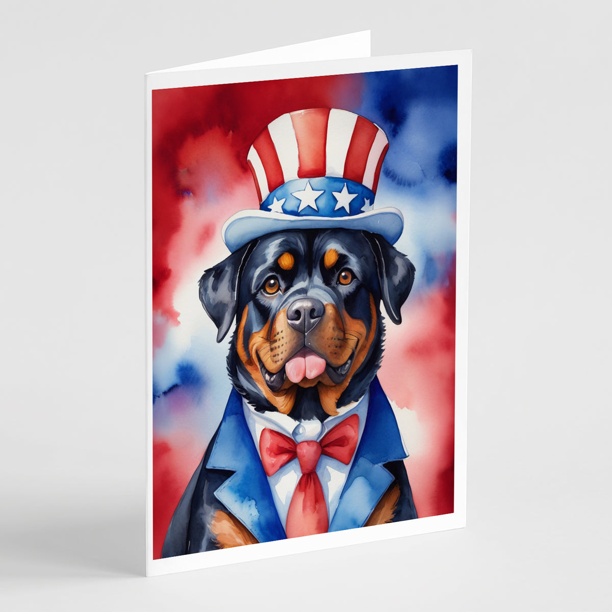 Buy this Rottweiler Patriotic American Greeting Cards Pack of 8