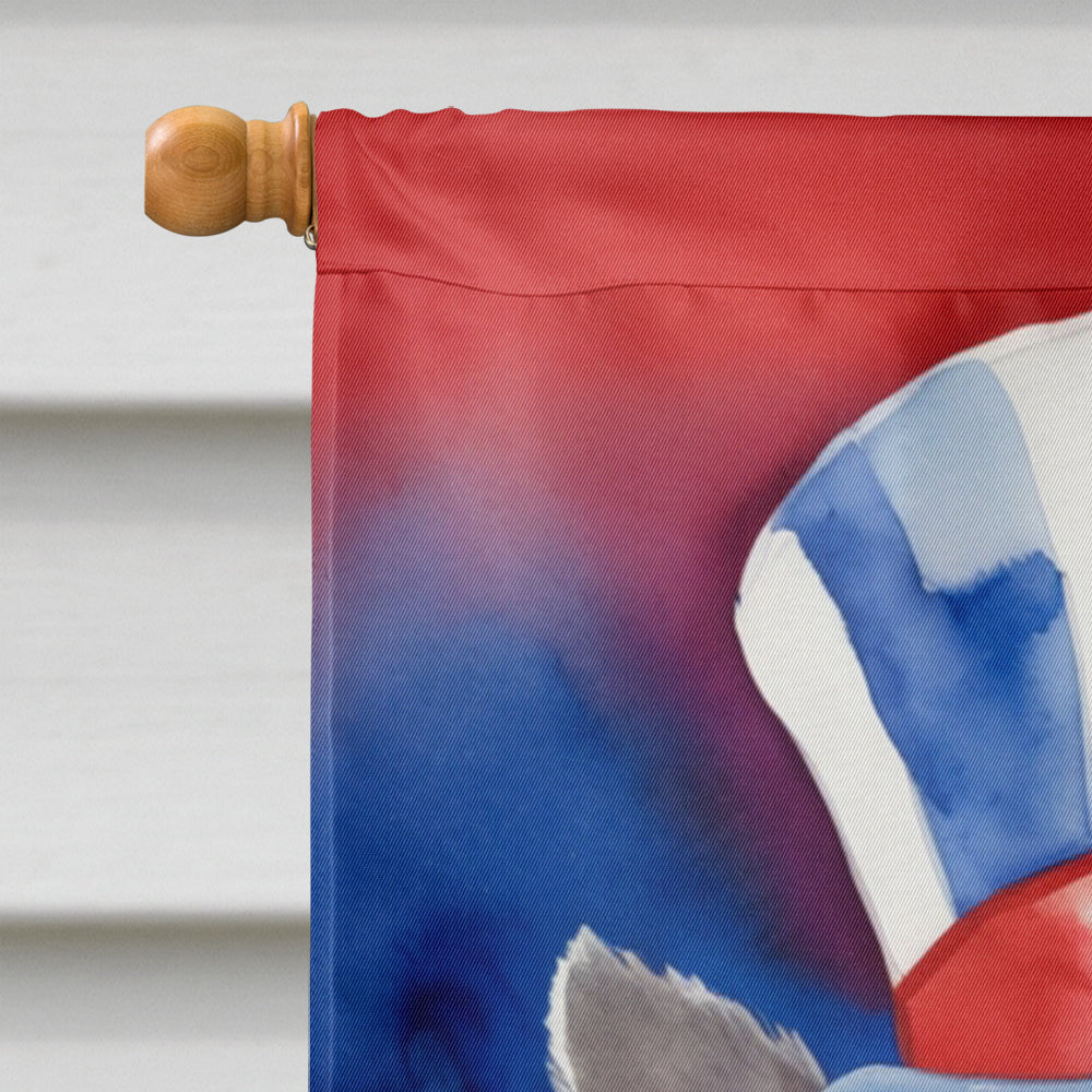 Skye Terrier Patriotic American House Flag