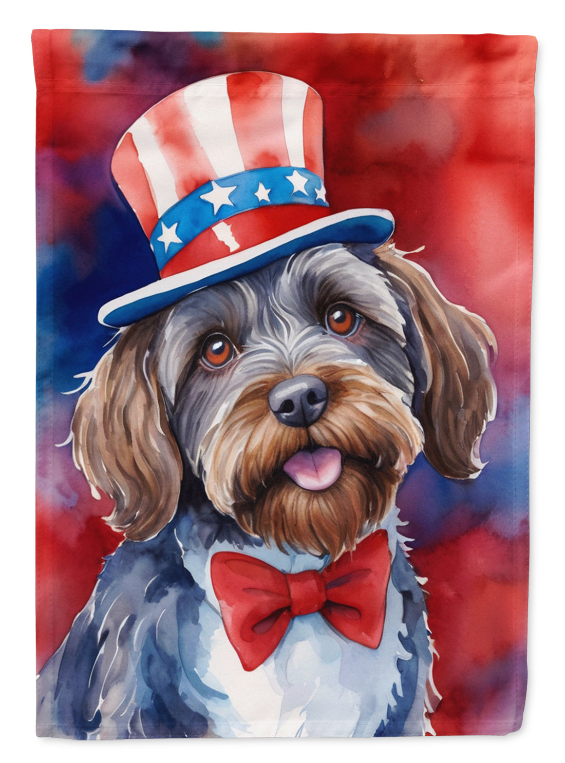 Buy this Wirehaired Pointing Griffon Patriotic American House Flag