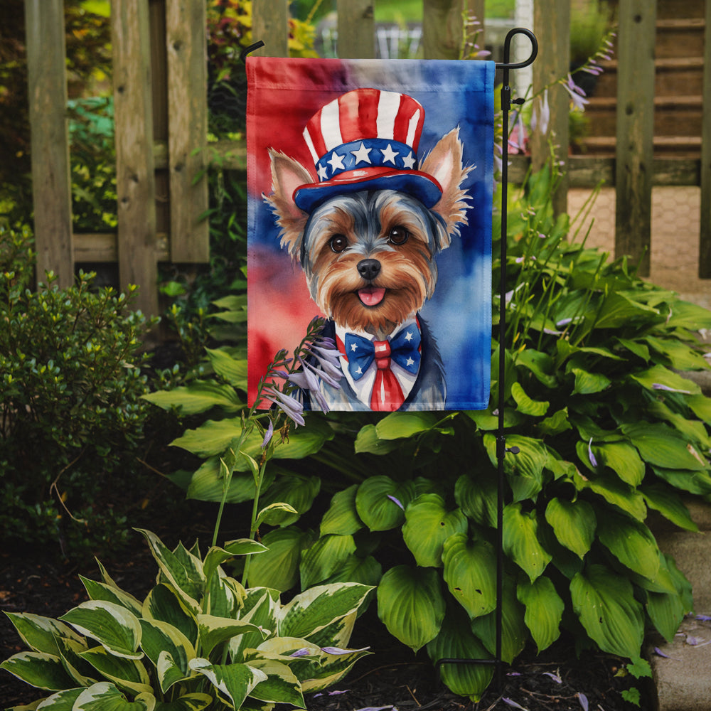 Yorkshire Terrier Patriotic American Garden Flag