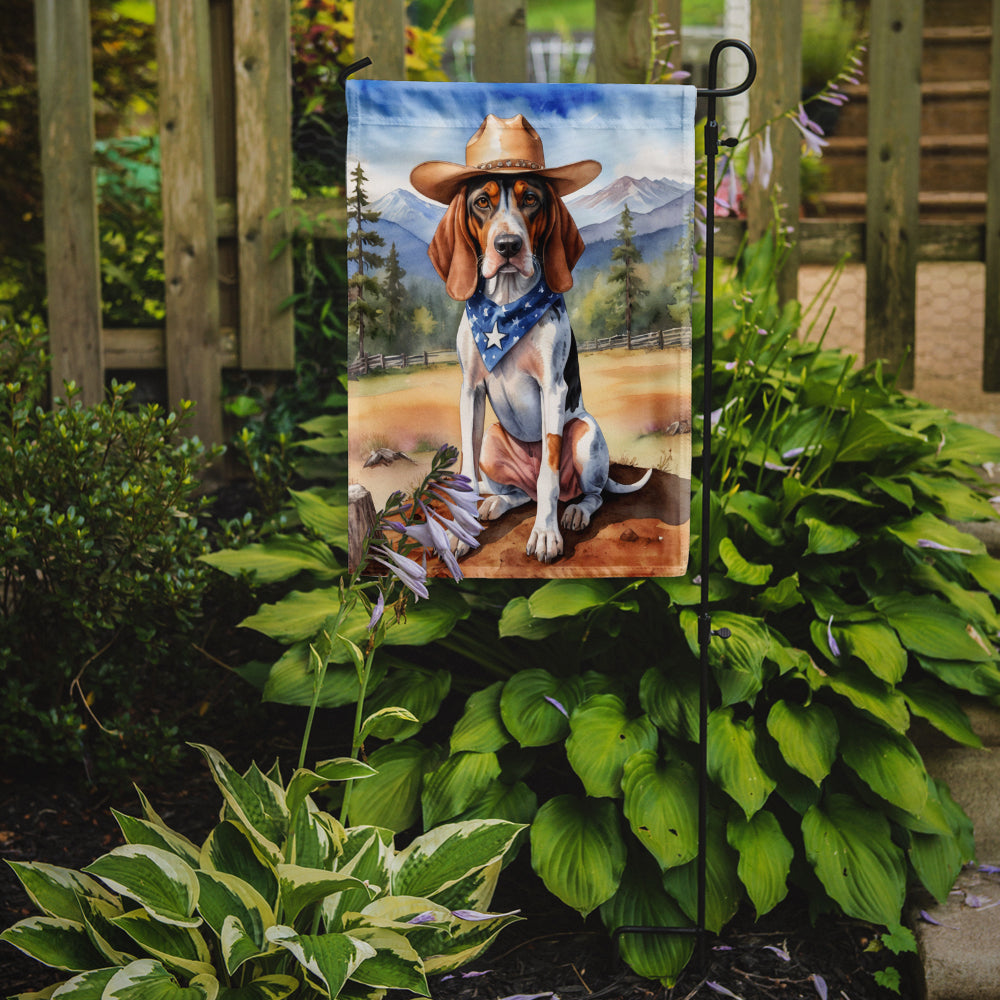 American English Coonhound Cowboy Welcome Garden Flag