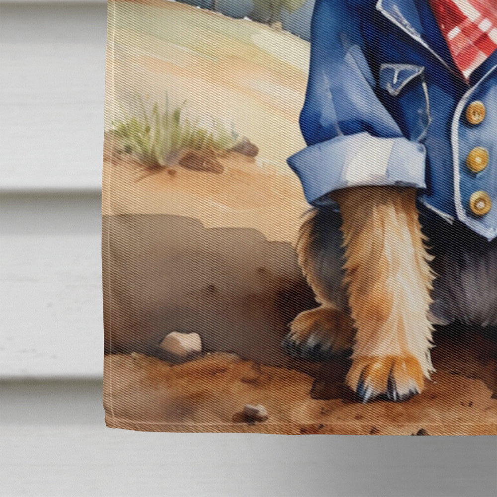 Border Terrier Cowboy Welcome House Flag