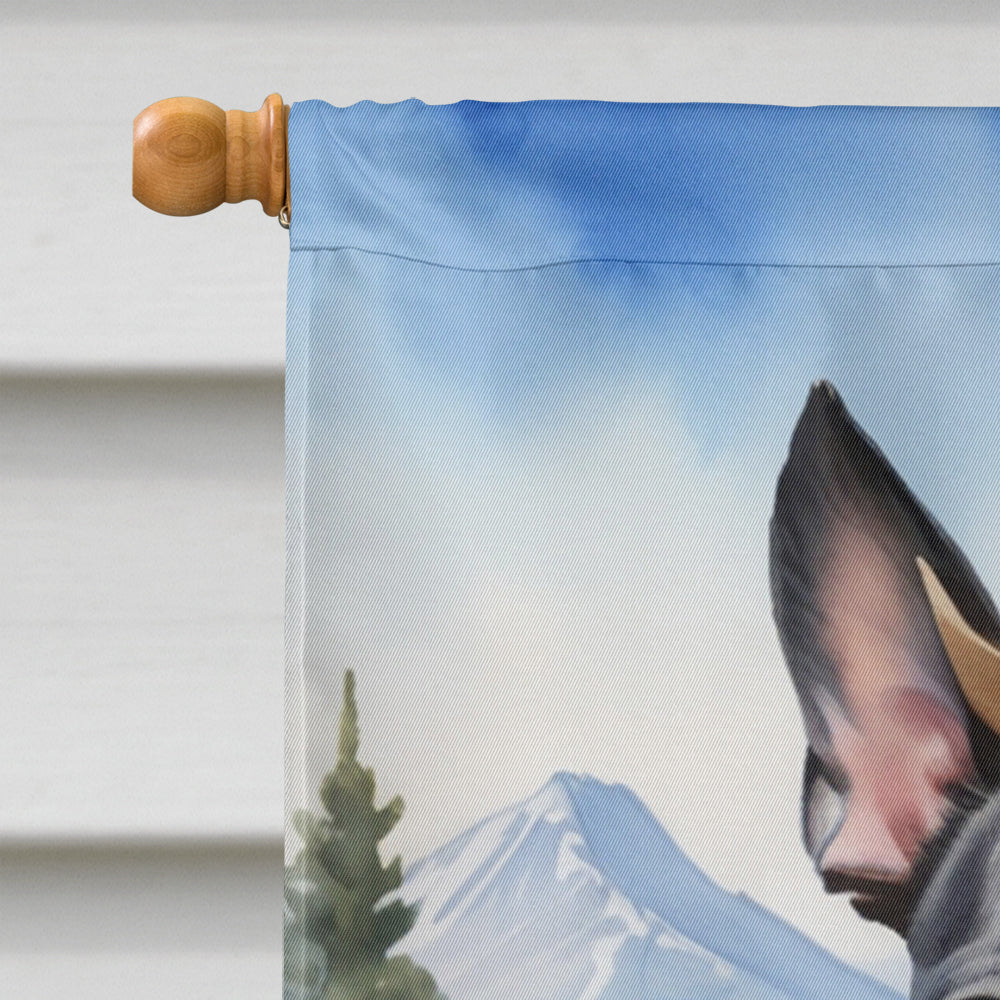 Boston Terrier Cowboy Welcome House Flag