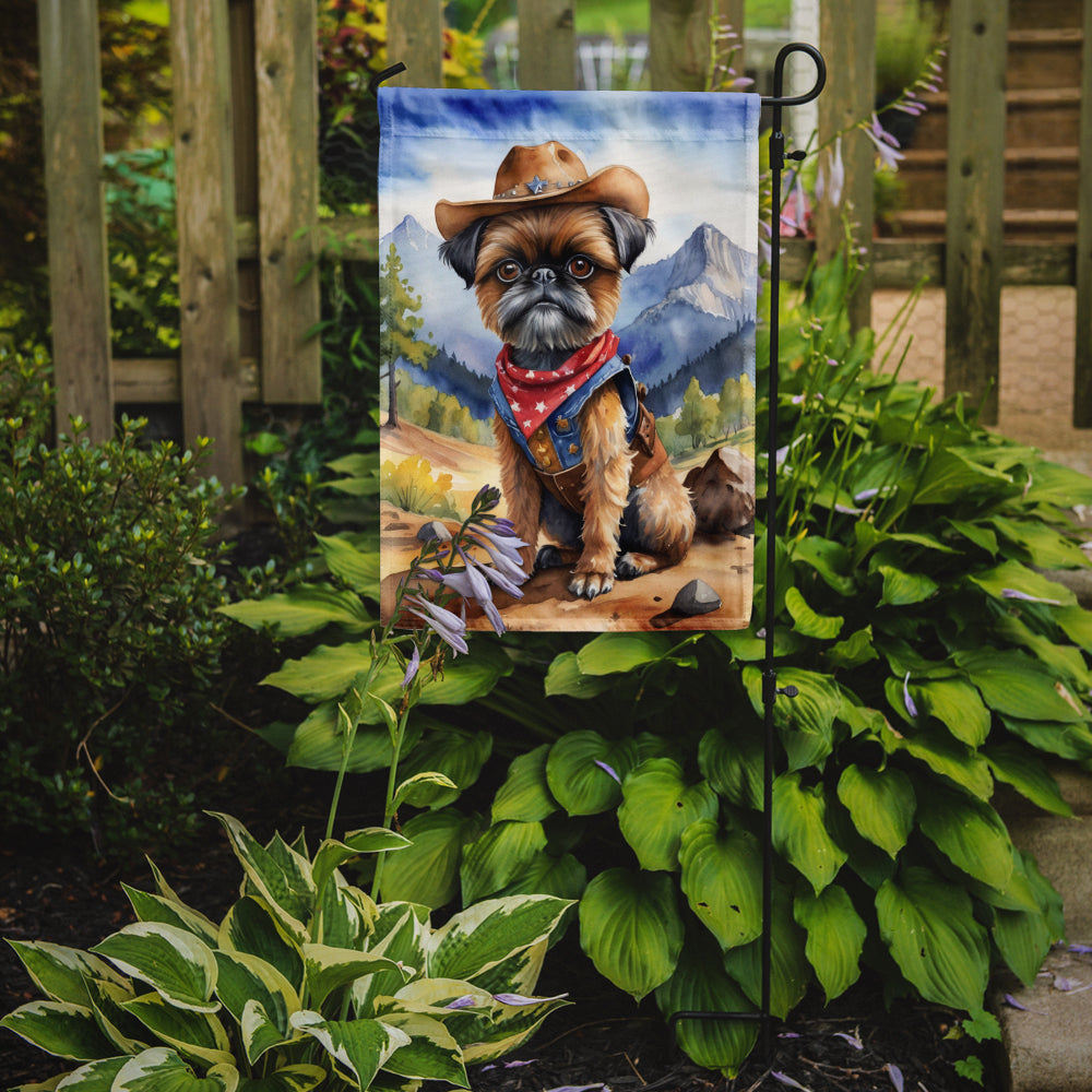 Buy this Brussels Griffon Cowboy Welcome Garden Flag