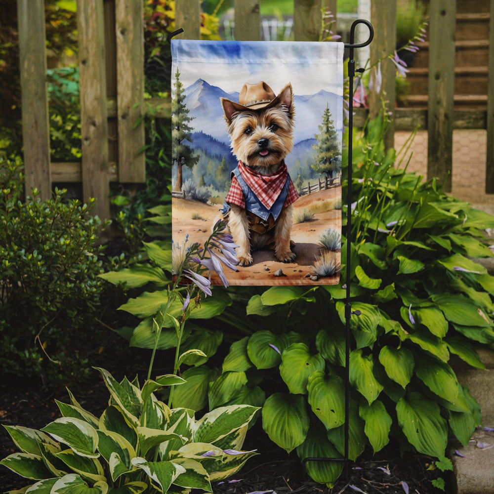 Cairn Terrier Cowboy Welcome Garden Flag