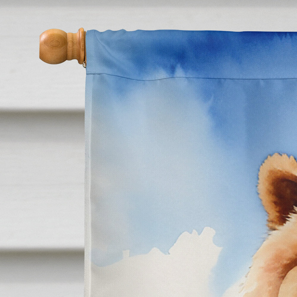 Chow Chow Cowboy Welcome House Flag