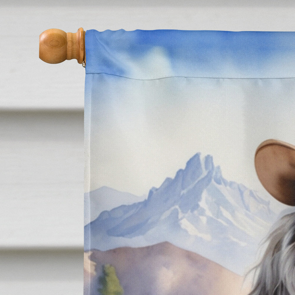 English Setter Cowboy Welcome House Flag
