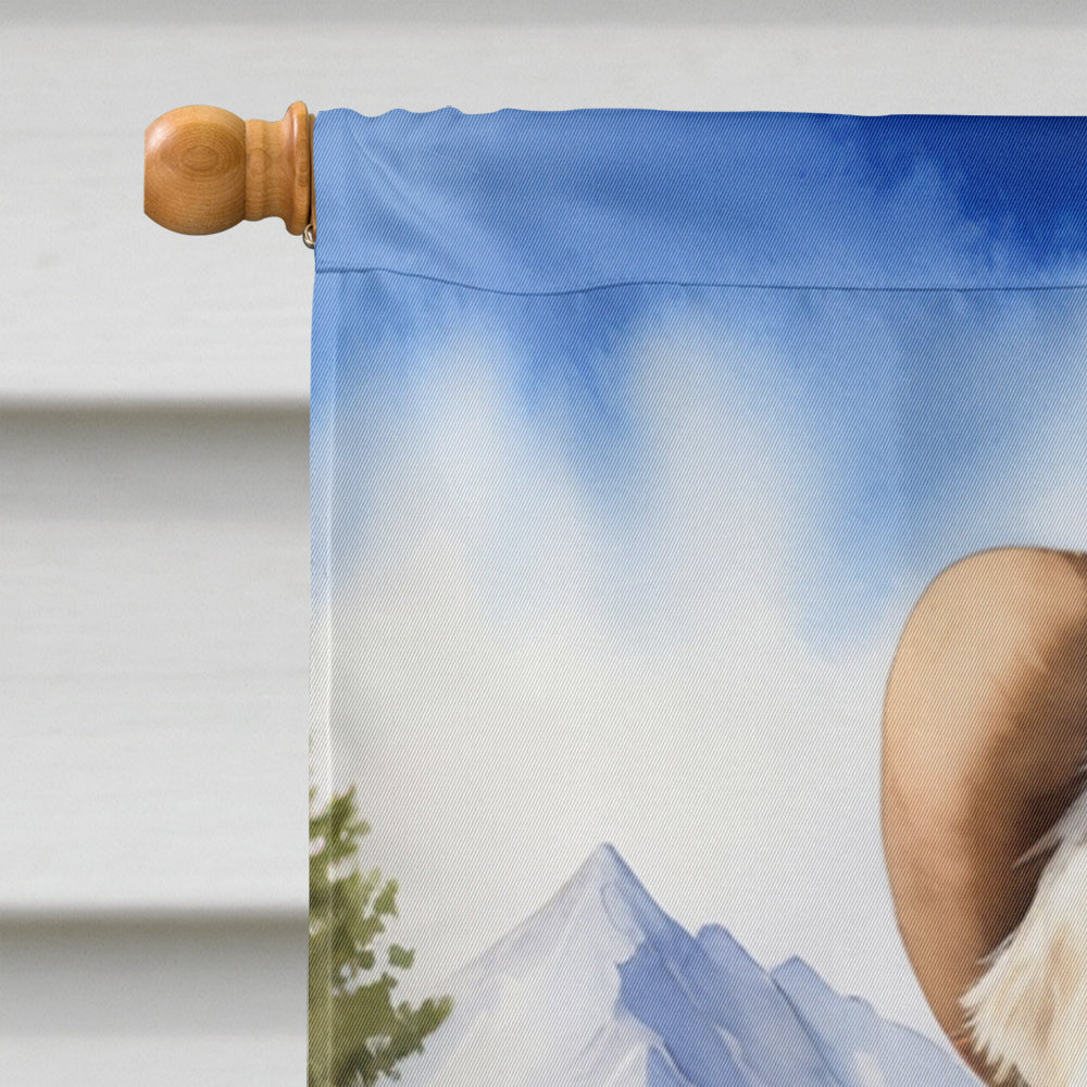 Great Pyrenees Cowboy Welcome House Flag