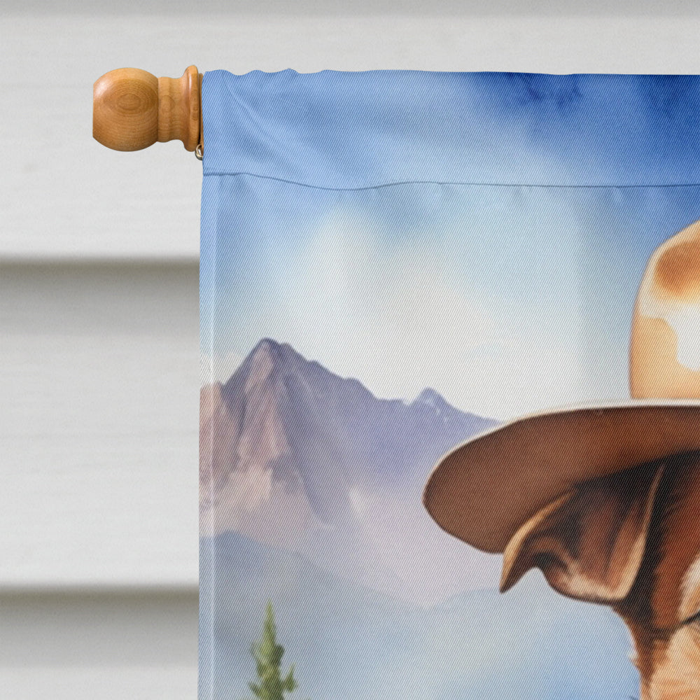 Jack Russell Terrier Cowboy Welcome House Flag
