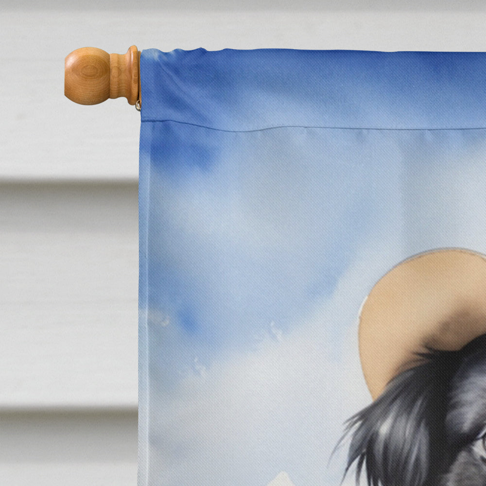 Japanese Chin Cowboy Welcome House Flag