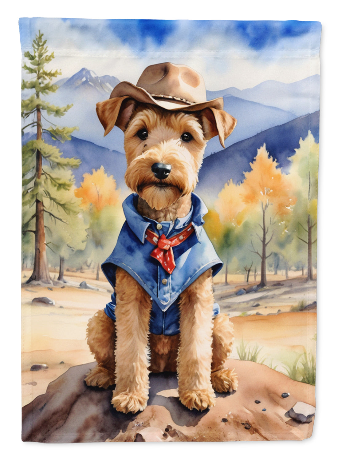 Buy this Lakeland Terrier Cowboy Welcome Garden Flag