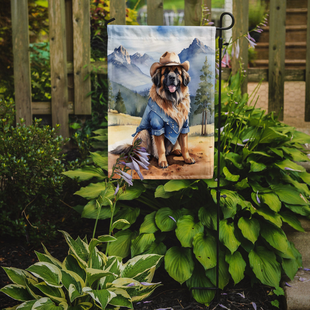 Buy this Leonberger Cowboy Welcome Garden Flag