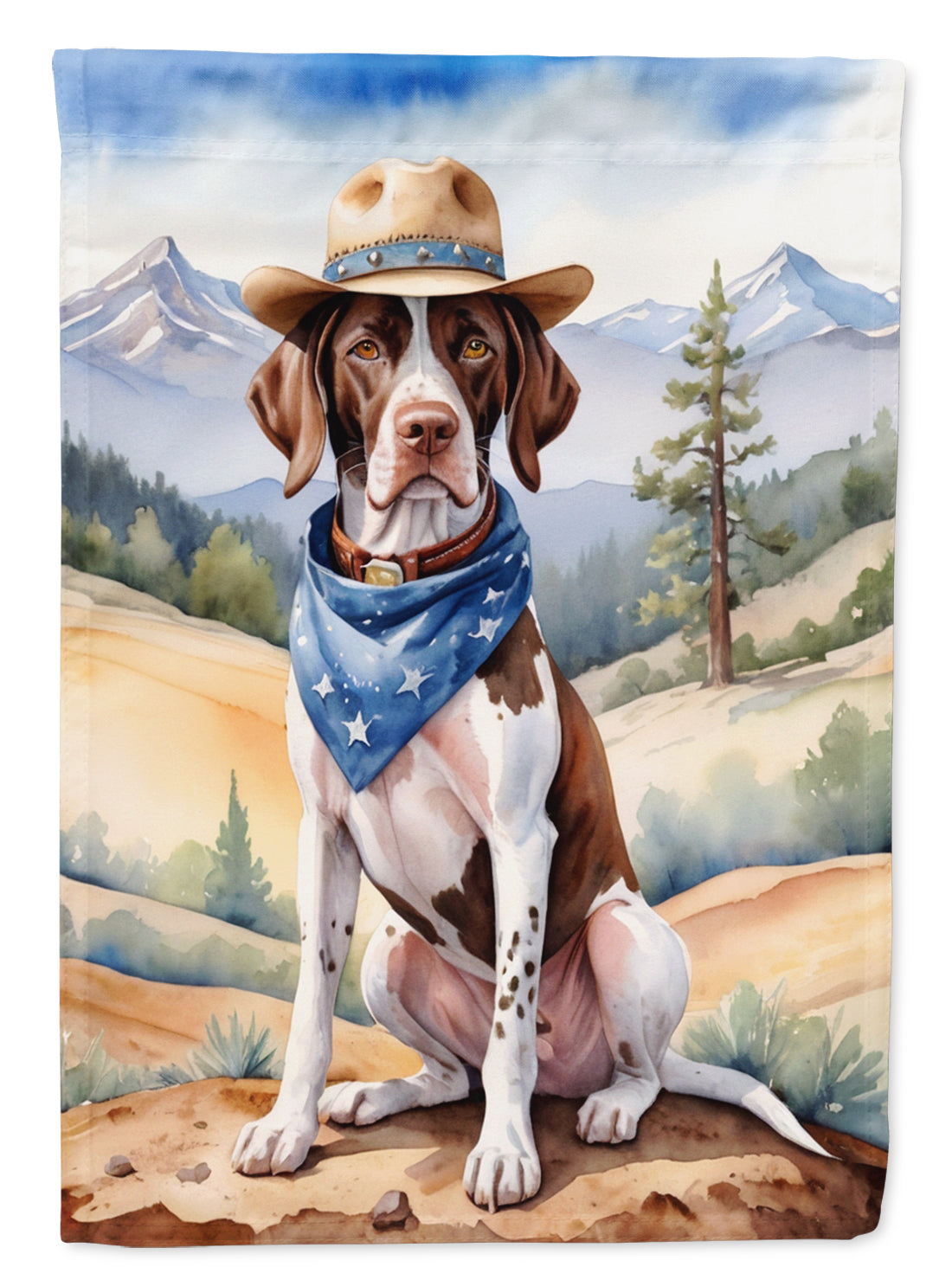 Buy this Pointer Cowboy Welcome House Flag