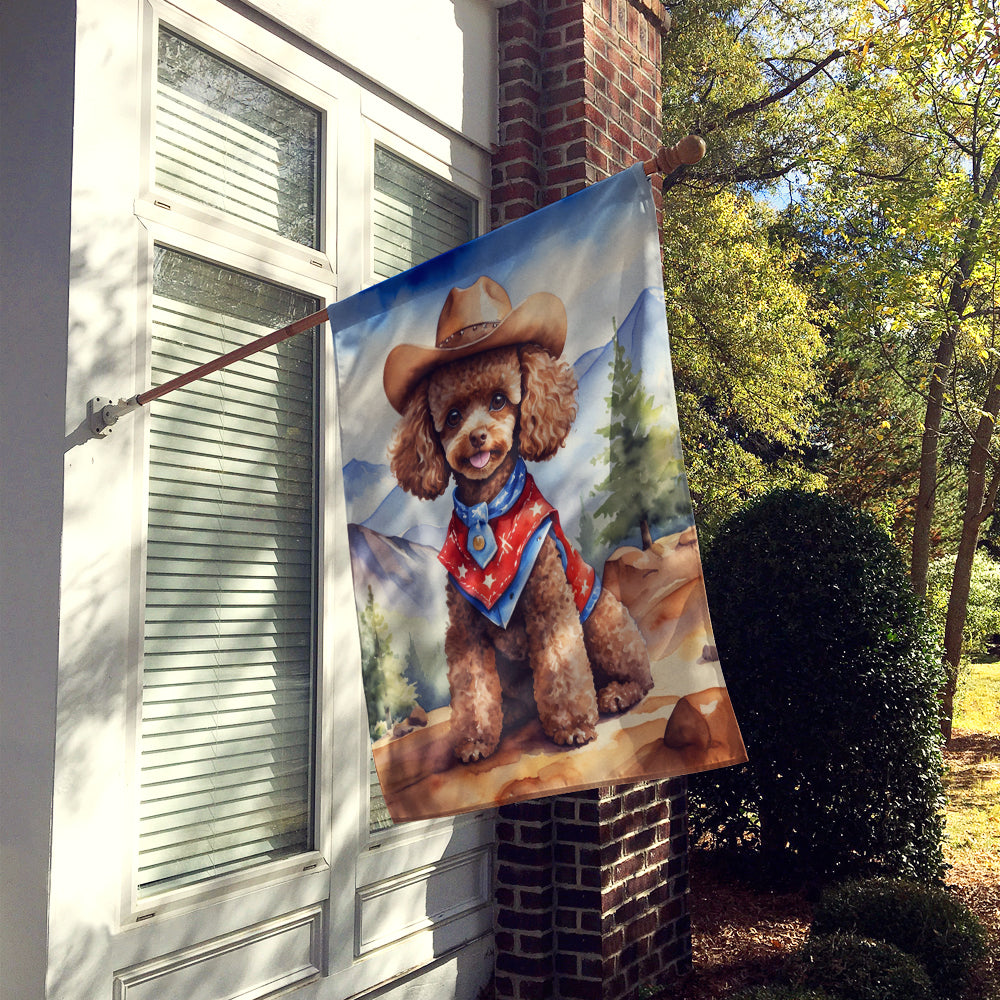 Buy this Poodle Cowboy Welcome House Flag