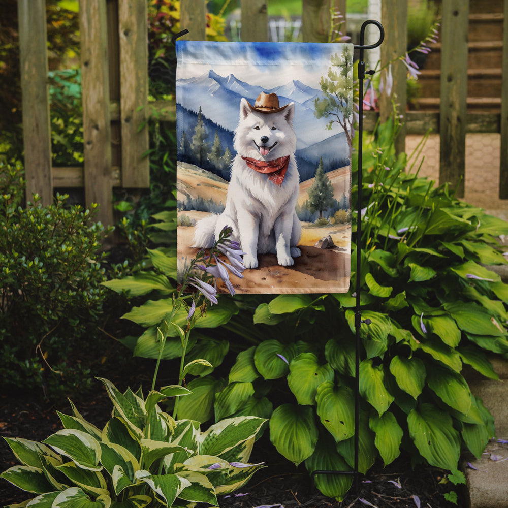 Buy this Samoyed Cowboy Welcome Garden Flag