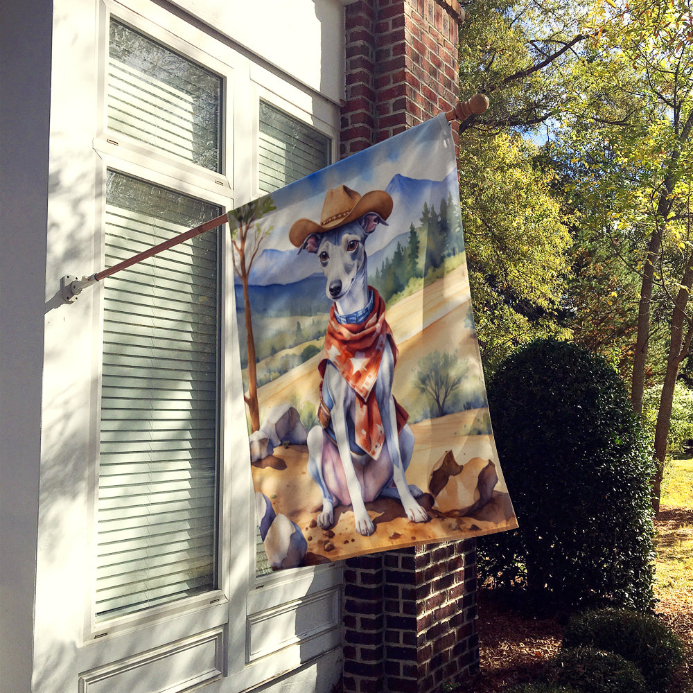Buy this Whippet Cowboy Welcome House Flag