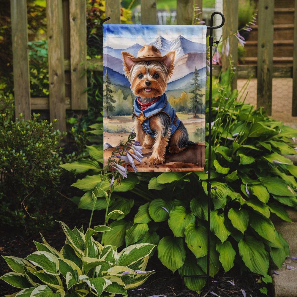 Buy this Yorkshire Terrier Yorkie Cowboy Welcome Garden Flag