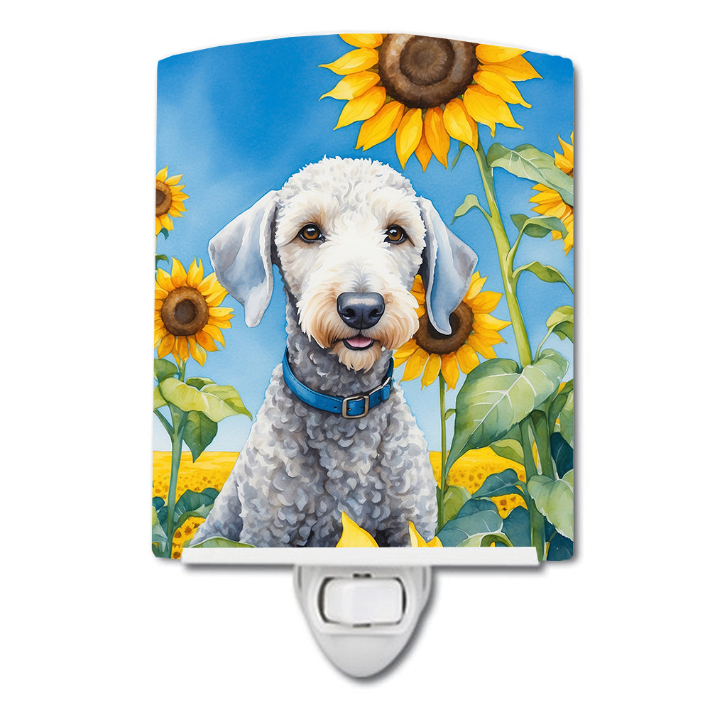 Buy this Bedlington Terrier in Sunflowers Ceramic Night Light