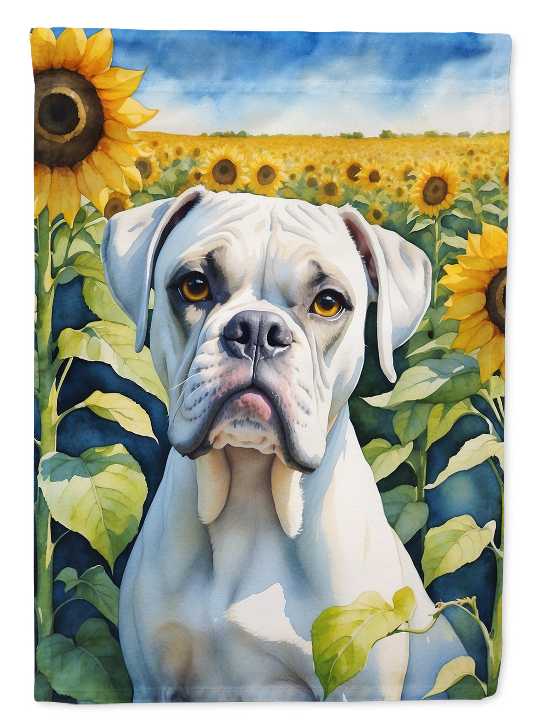 Buy this Boxer in Sunflowers House Flag