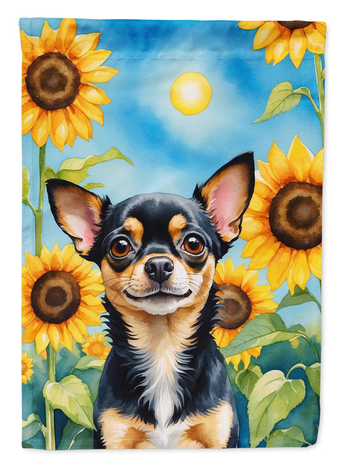 Buy this Chihuahua in Sunflowers Garden Flag