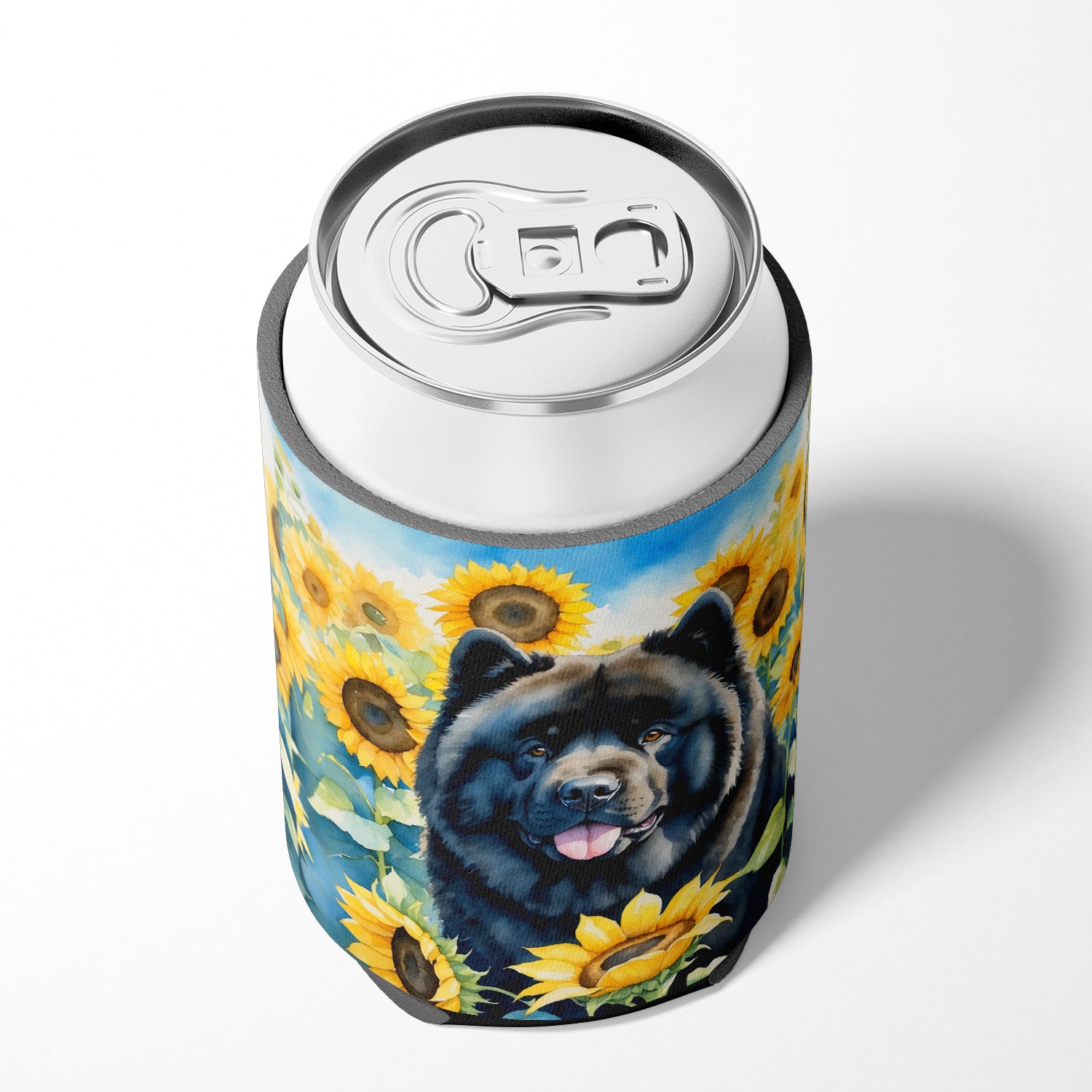 Chow Chow in Sunflowers Can or Bottle Hugger
