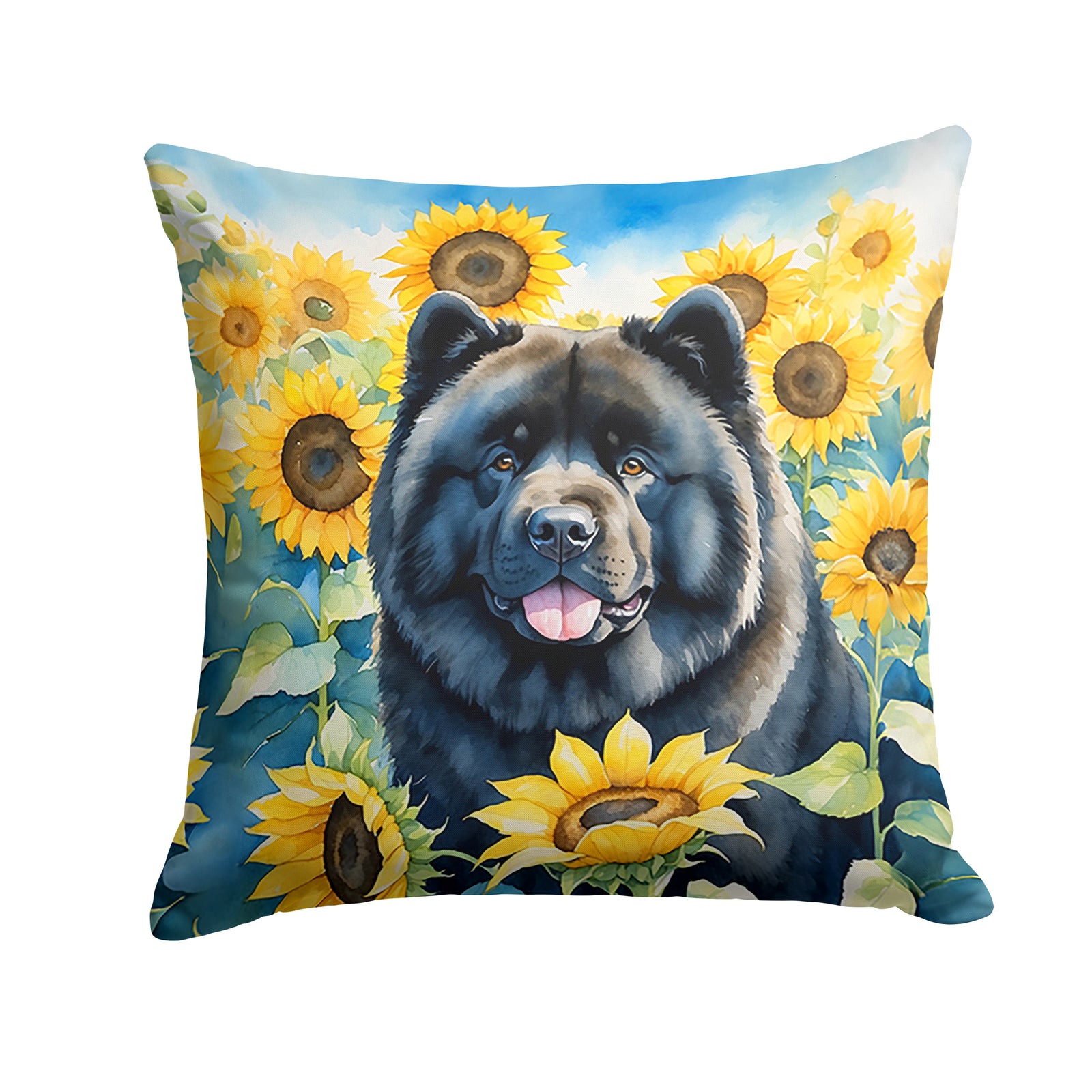 Buy this Chow Chow in Sunflowers Throw Pillow