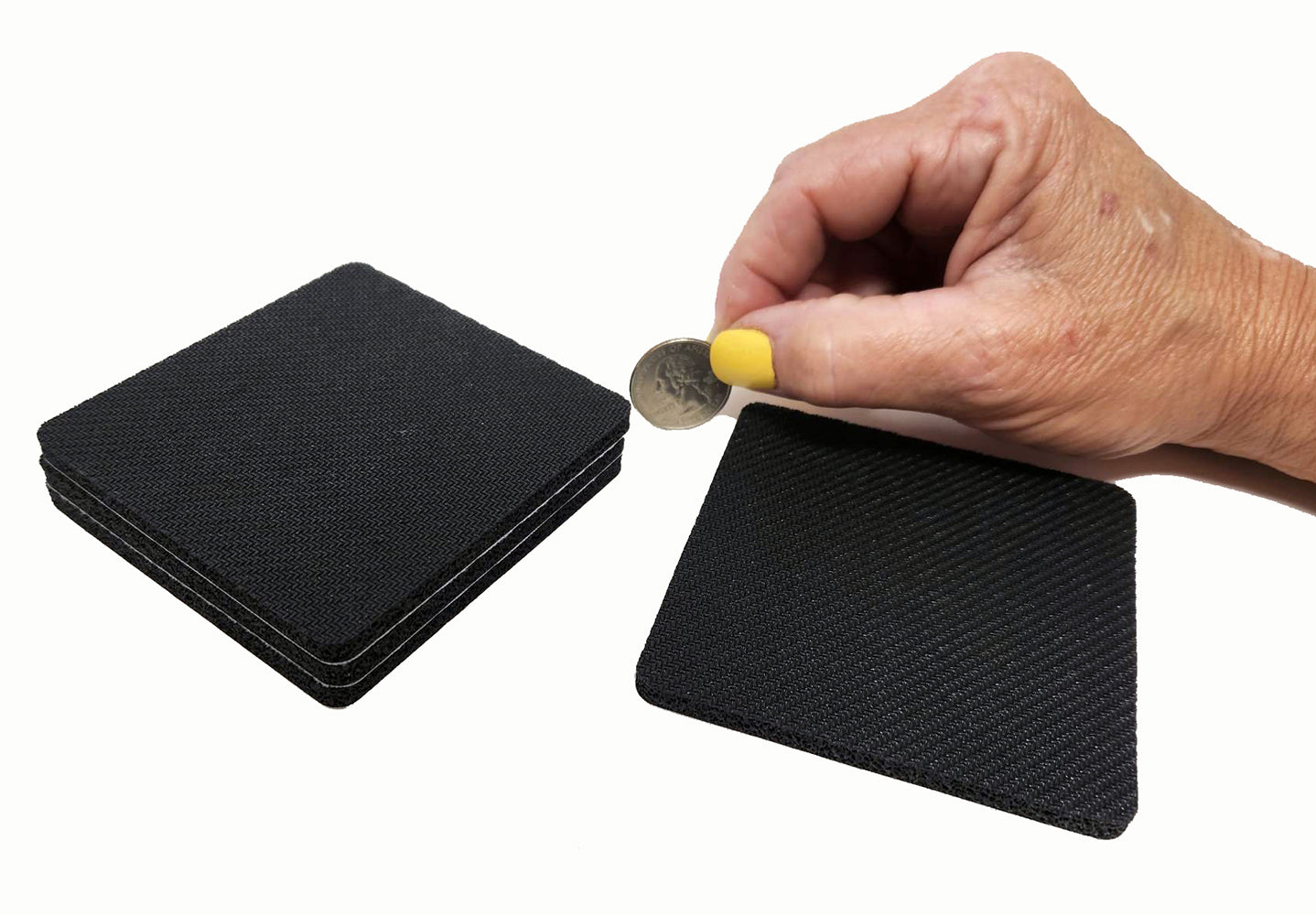 Caroline's Treasures French Bulldog in Sunflowers Coasters - Set of 4 Lightweight Foam, Absorbent Drink Coasters