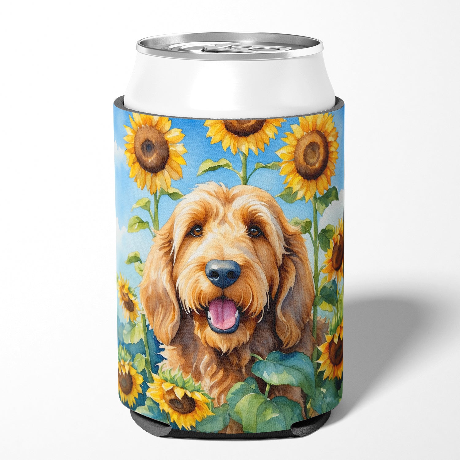 Buy this Otterhound in Sunflowers Can or Bottle Hugger
