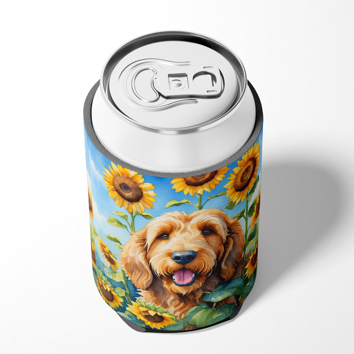 Otterhound in Sunflowers Can or Bottle Hugger