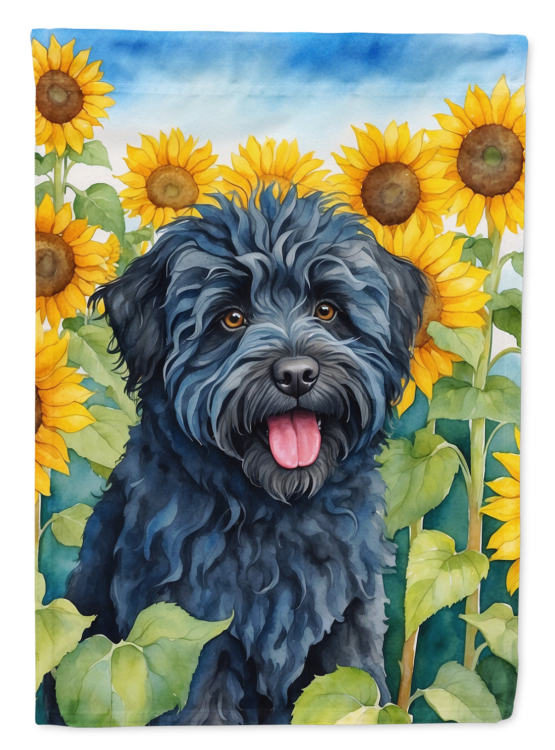 Buy this Puli in Sunflowers House Flag