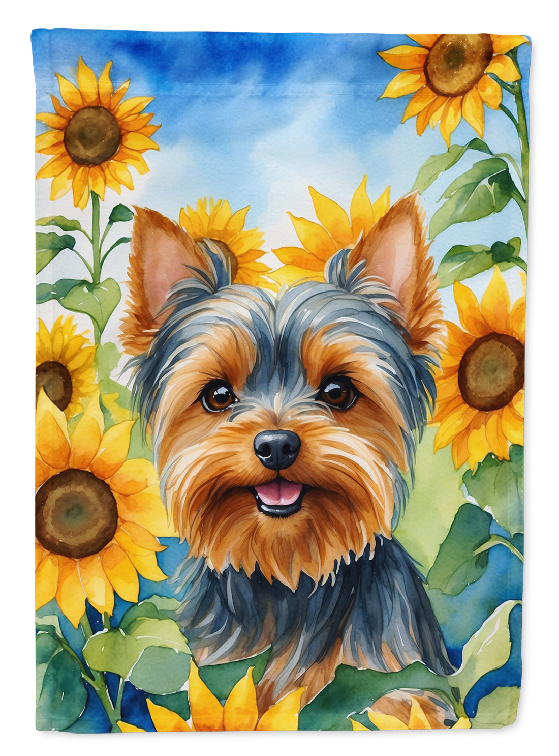 Buy this Yorkshire Terrier in Sunflowers House Flag