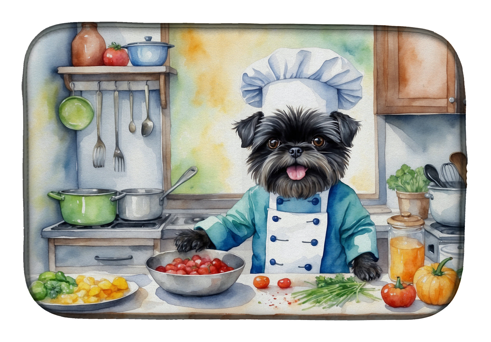 Buy this Affenpinscher The Chef Dish Drying Mat
