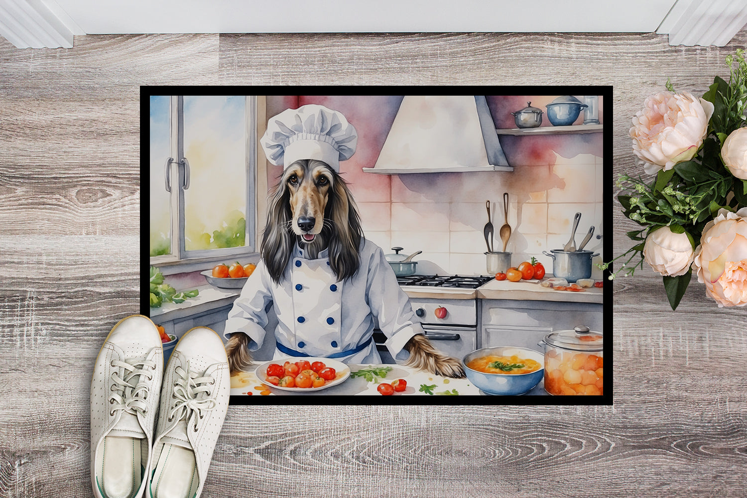 Afghan Hound The Chef Doormat