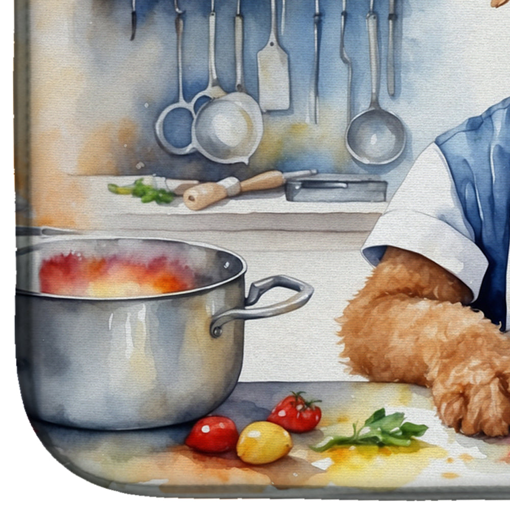 Airedale Terrier The Chef Dish Drying Mat
