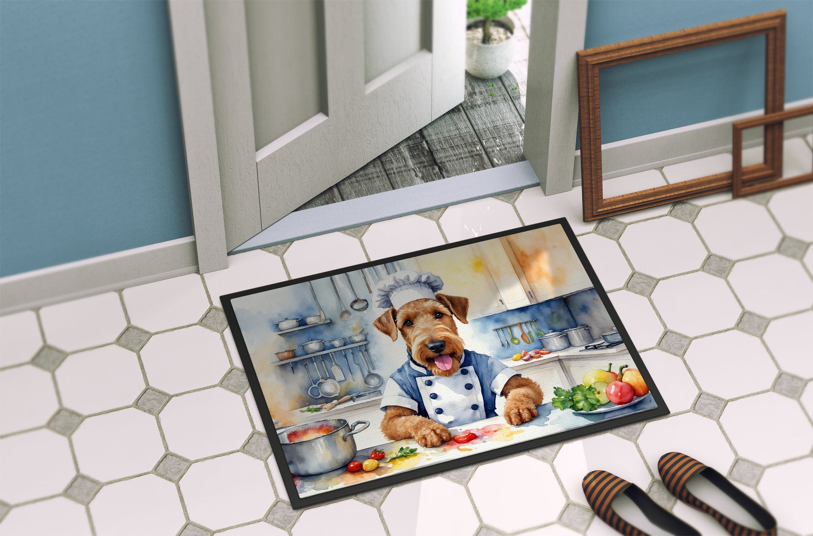 Airedale Terrier The Chef Doormat