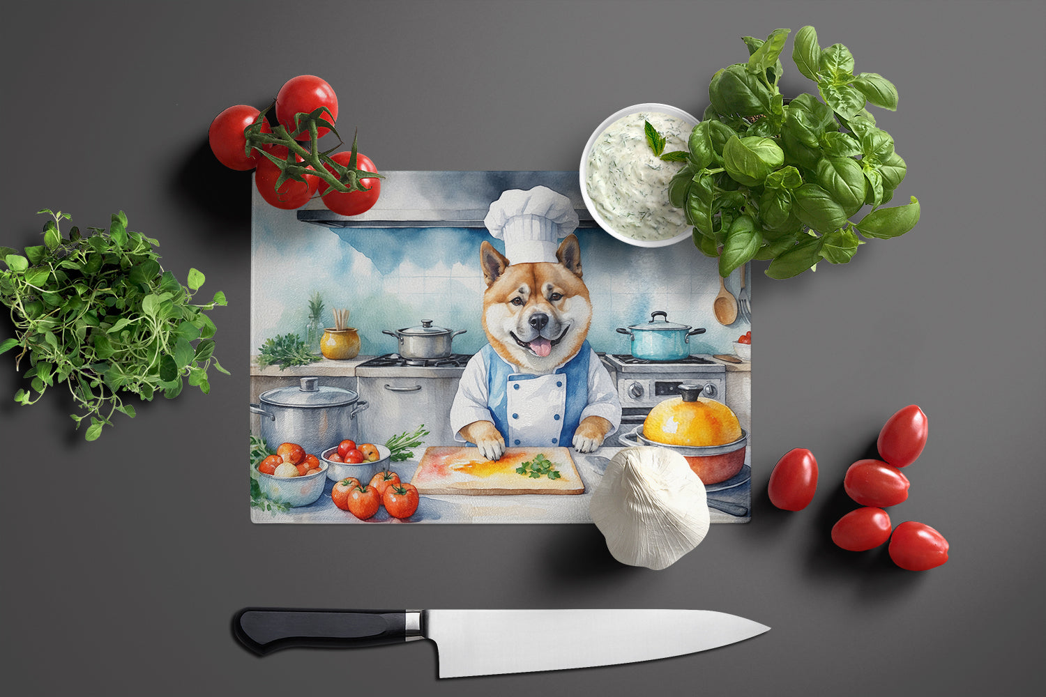 Buy this Akita The Chef Glass Cutting Board