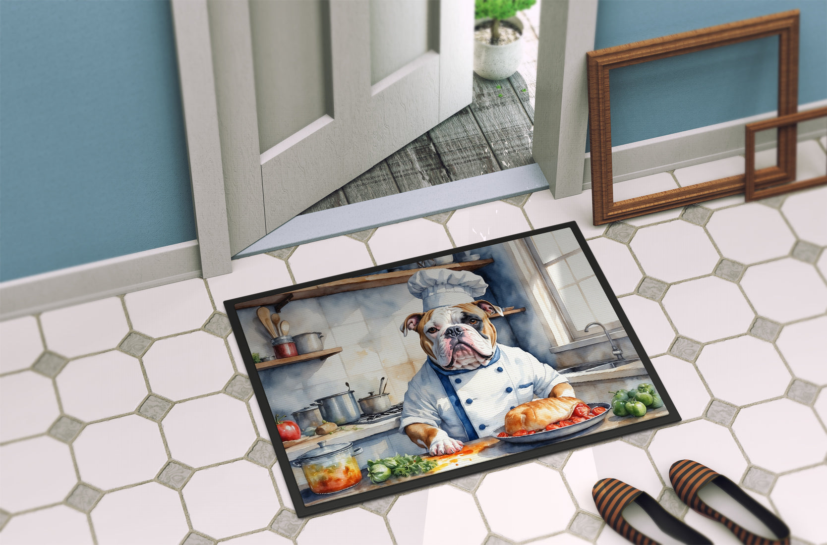 American Bulldog The Chef Doormat