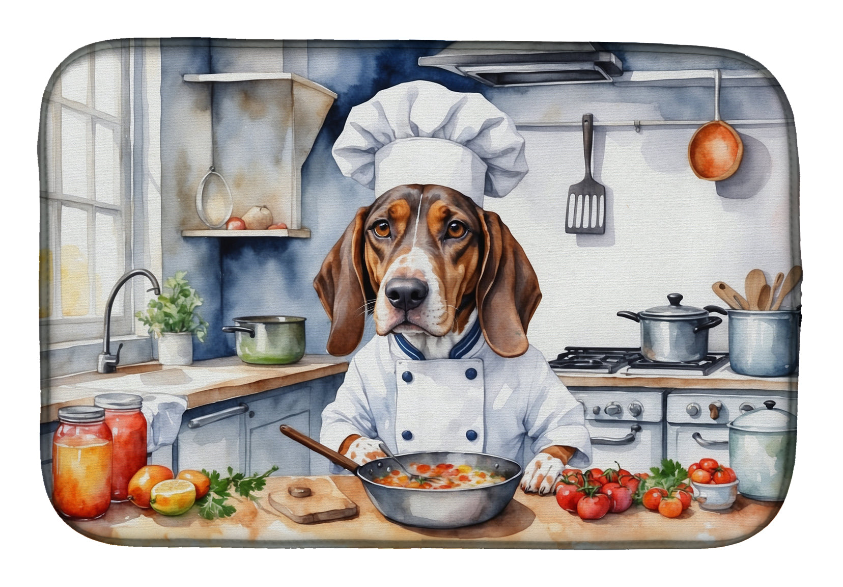 Buy this American English Coonhound The Chef Dish Drying Mat