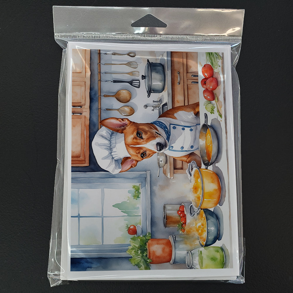 Basenji The Chef Greeting Cards Pack of 8