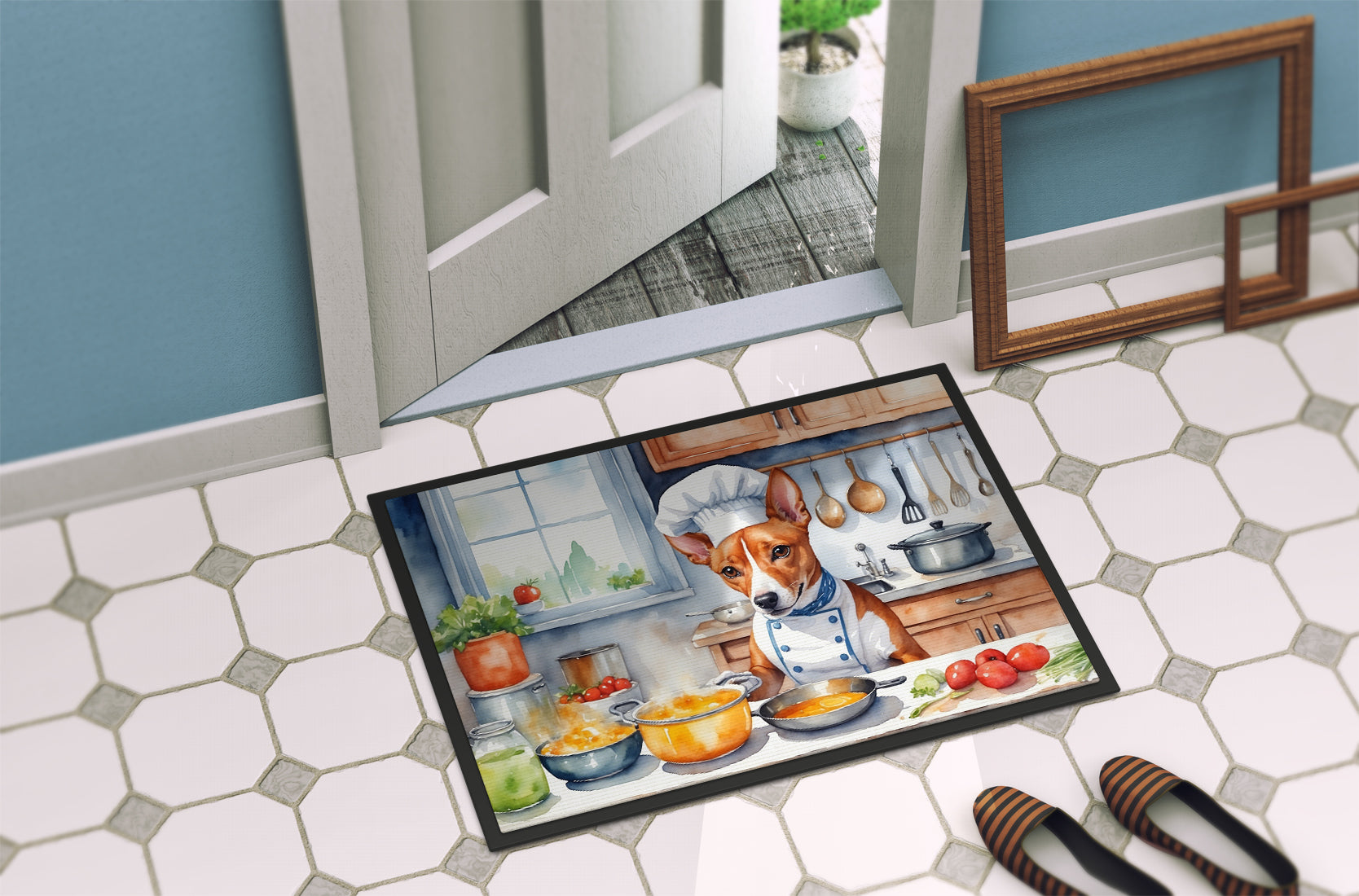 Basenji The Chef Doormat
