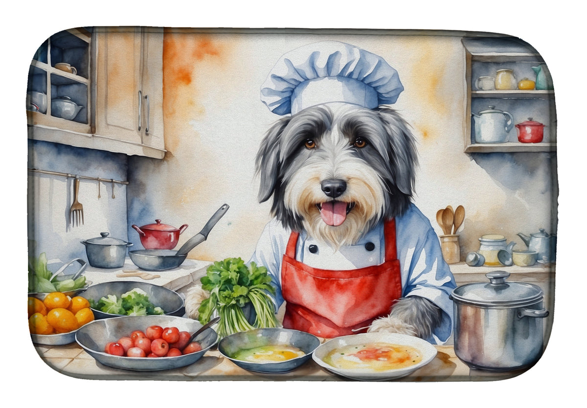 Buy this Bearded Collie The Chef Dish Drying Mat